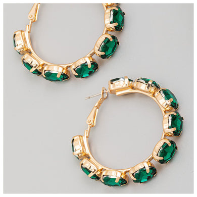 She Fancy Hoops Emerald