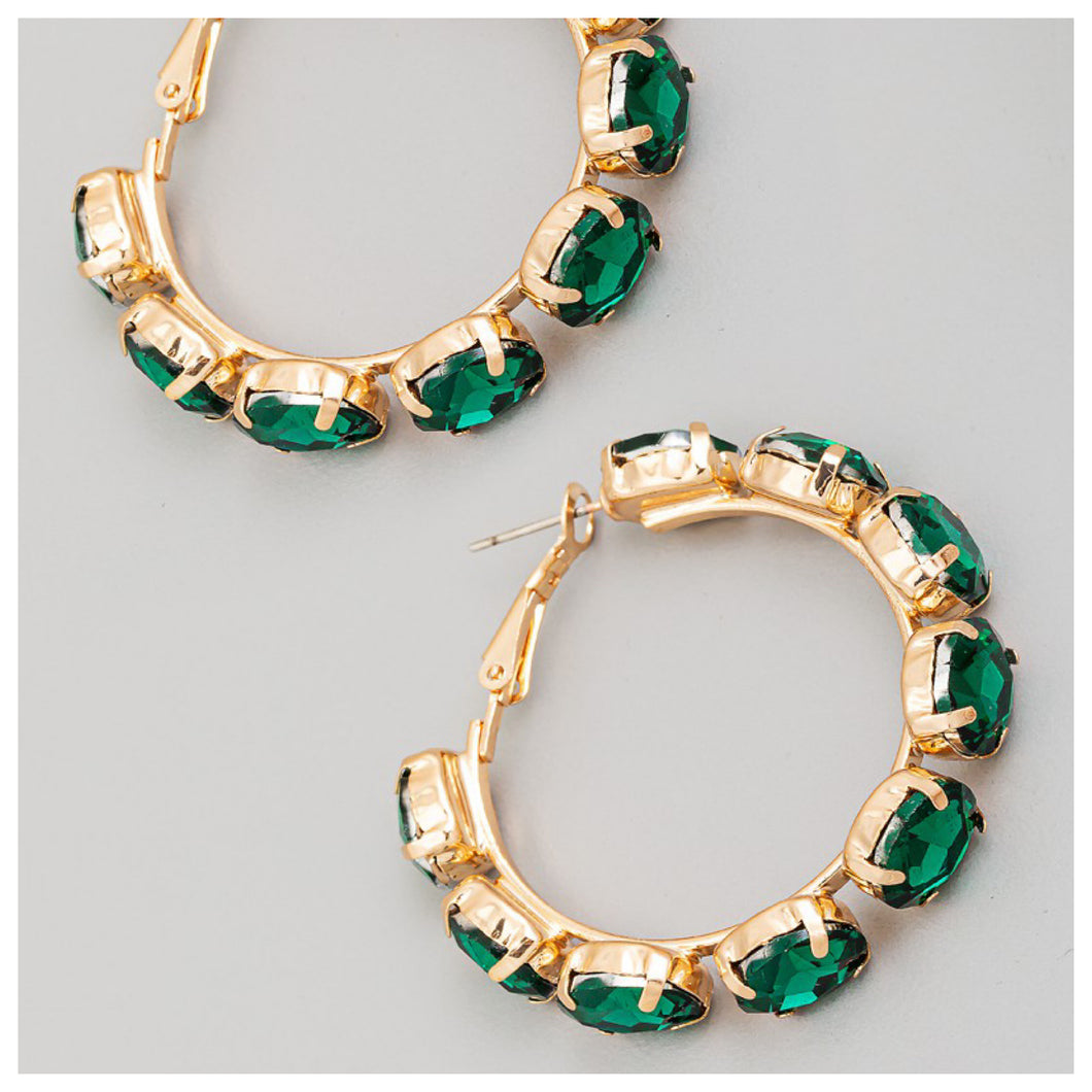 She Fancy Hoops Emerald