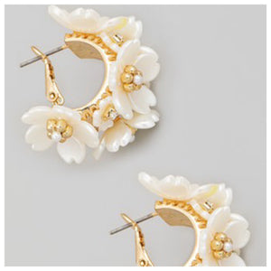Emma Earrings Ivory