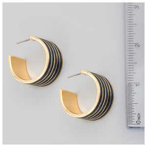 Faye Earrings Black