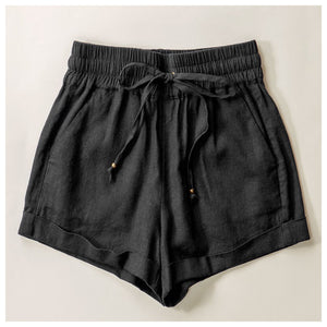 Sass Drawstring Shorts Black