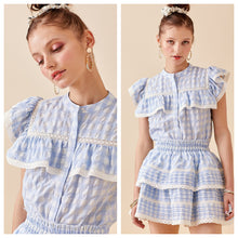 Dorothy Gingham Ruffle Top