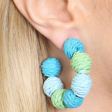 Raffia Beaded Earrings