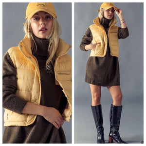 Aspen Quilted Vest Autumn Yellow