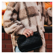 Woven Willow Cross-Body Black