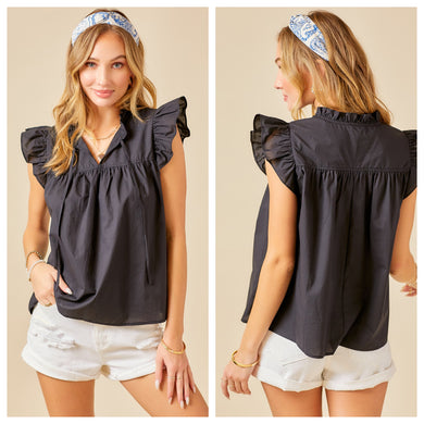 Brielle Ruffle Sleeve Top