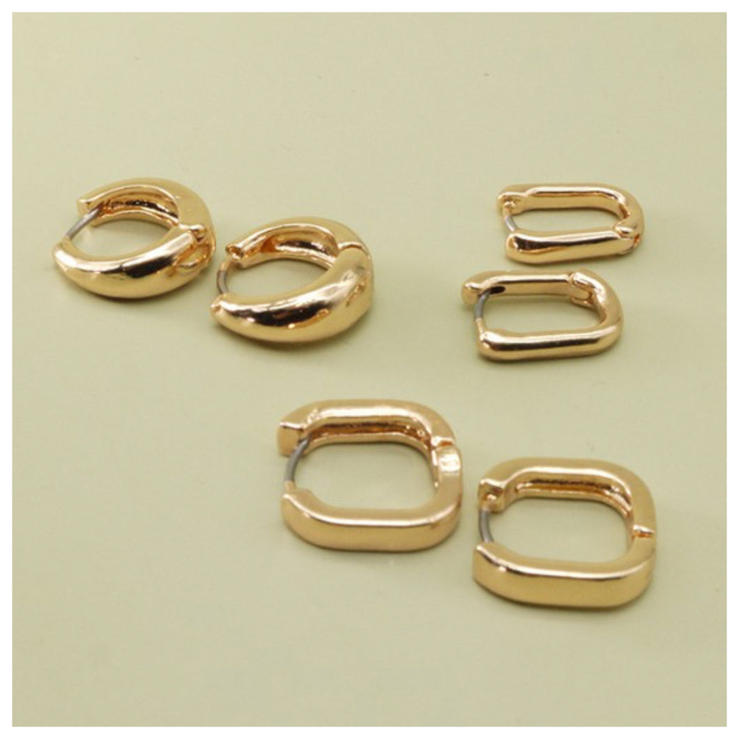 Gold Hoop Set