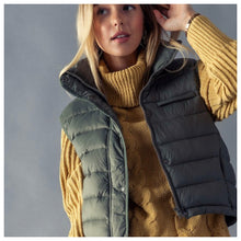 Aspen Quilted Vest Olive and Black