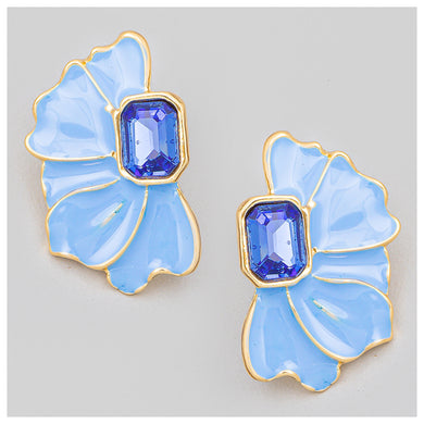 Blue Petals Earrings
