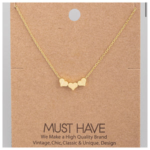 Triple Heart Necklace