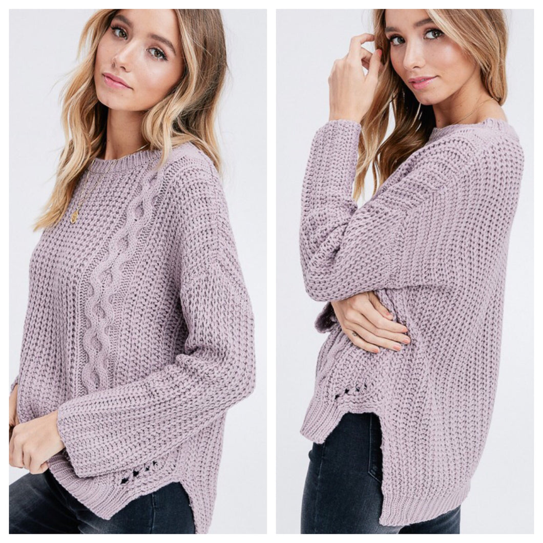 Lavender Lisa Knit Sweater