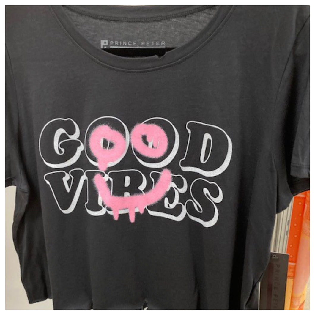 Good Vibes Cropped Tee