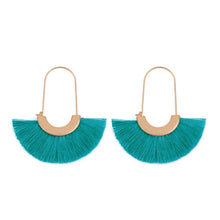 Fanny Fringe Earrings Turquoise