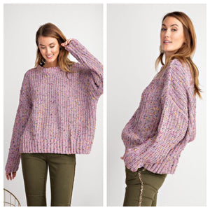 Lavender Confetti Sweater