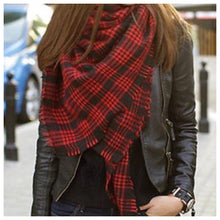 Back To School Girl Plaid Scarf