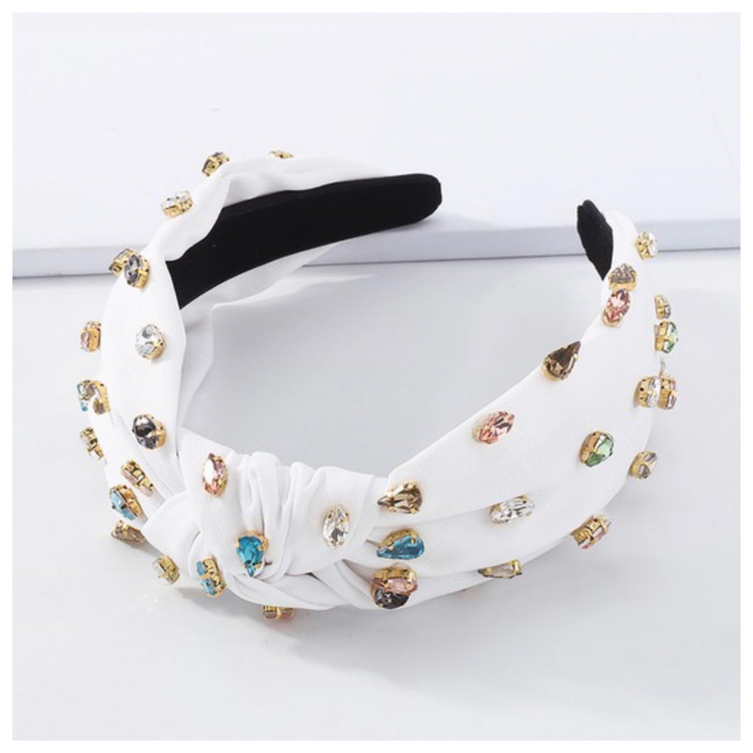 Bling Bling Headband White