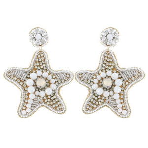 Starfish Beaded Earrings